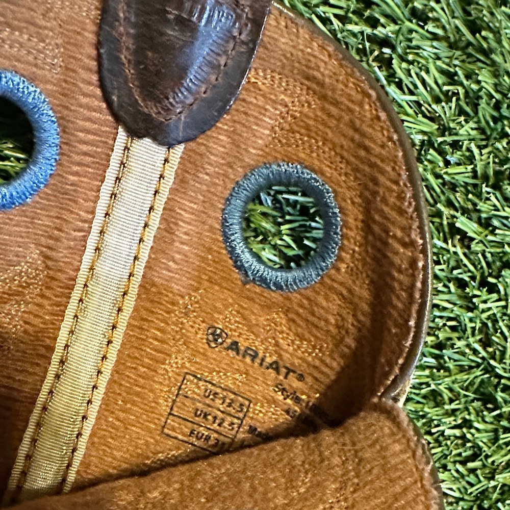 Ariat Crossfire Western Cowboy Boots - Kids Leather Cowboy Boots - Picture 3 of 6